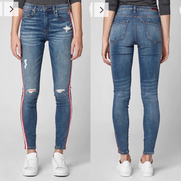 Blank NYC Jersey Girls Stripe Jean Pant - Picture 1 of 13